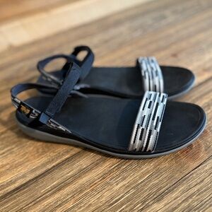 Teva Women's Black and White Sandals